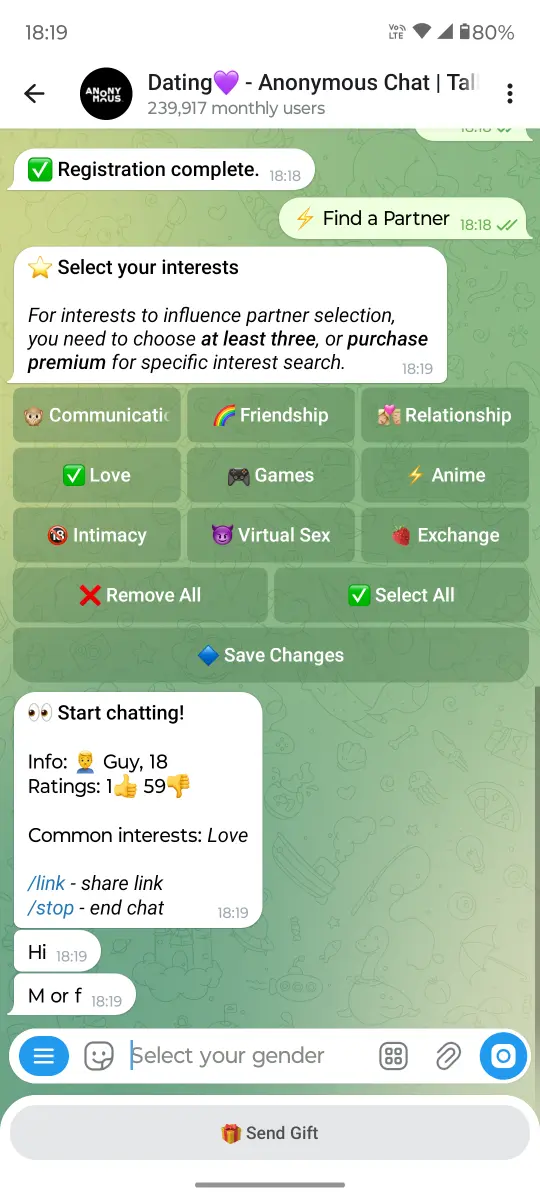 Dating💜 - Anonymous Chat | Talk preview 1