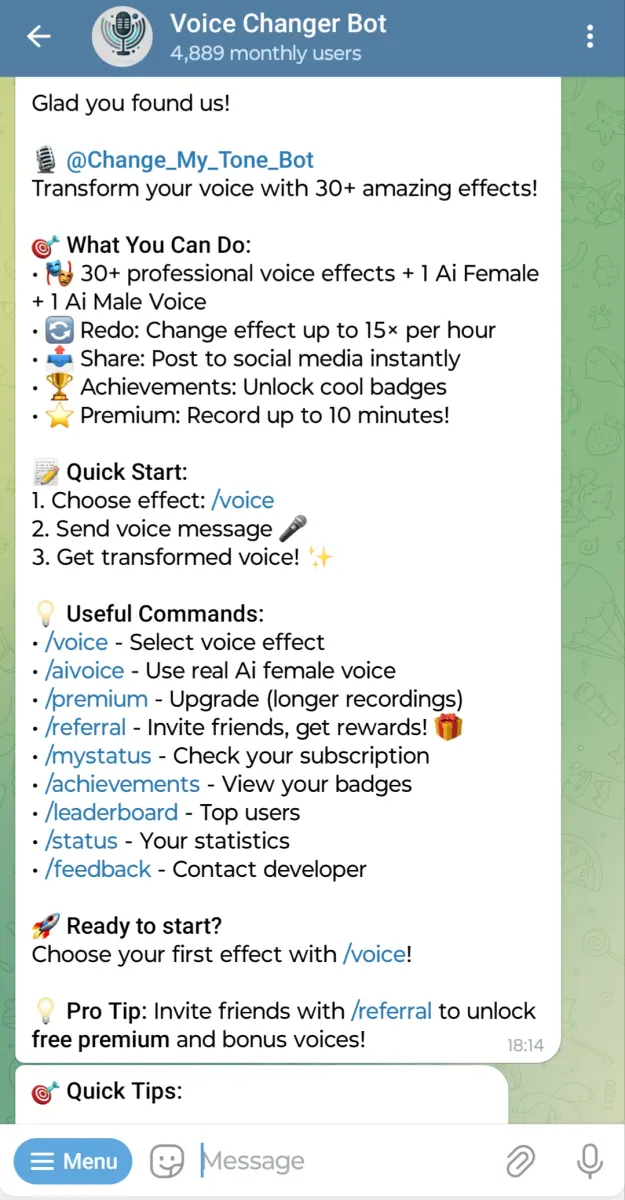 Voice Changer Bot preview 1