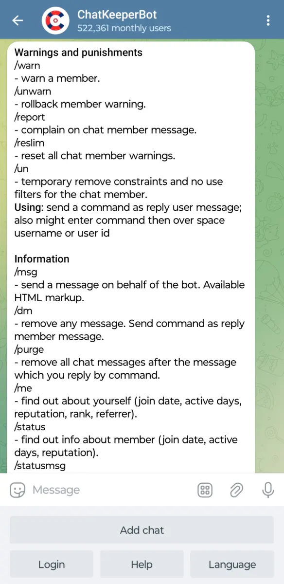 ChatKeeperBot preview 3
