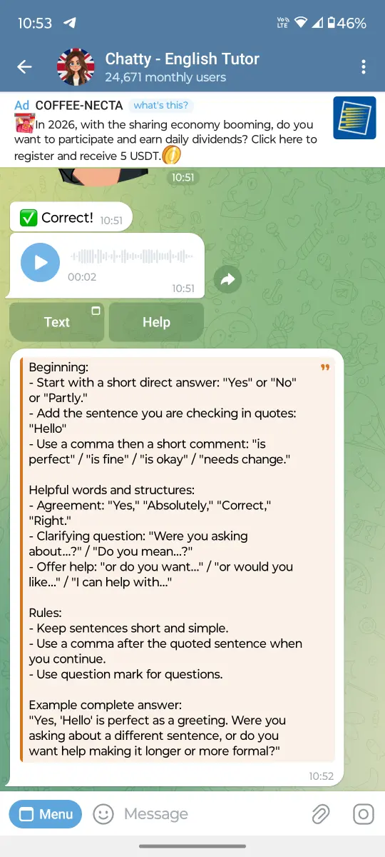 Chatty - English Tutor preview 1