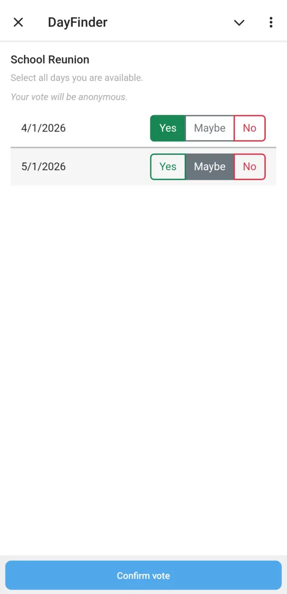 DayFinder preview 2