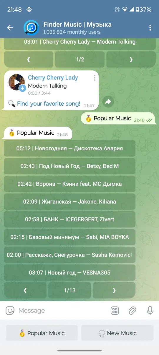 Finder Music preview 2