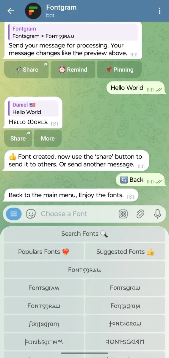 Fontgram preview 2