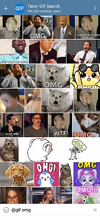 Tenor GIF search preview 2