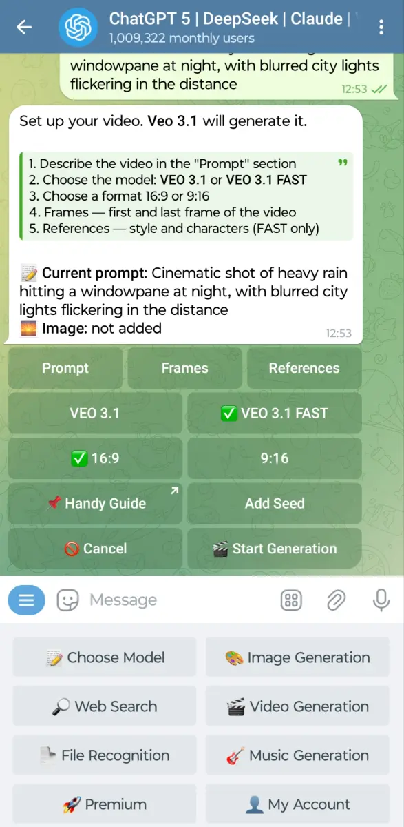 ChatGPT 5 | DeepSeek | Claude | Veo3 preview 1