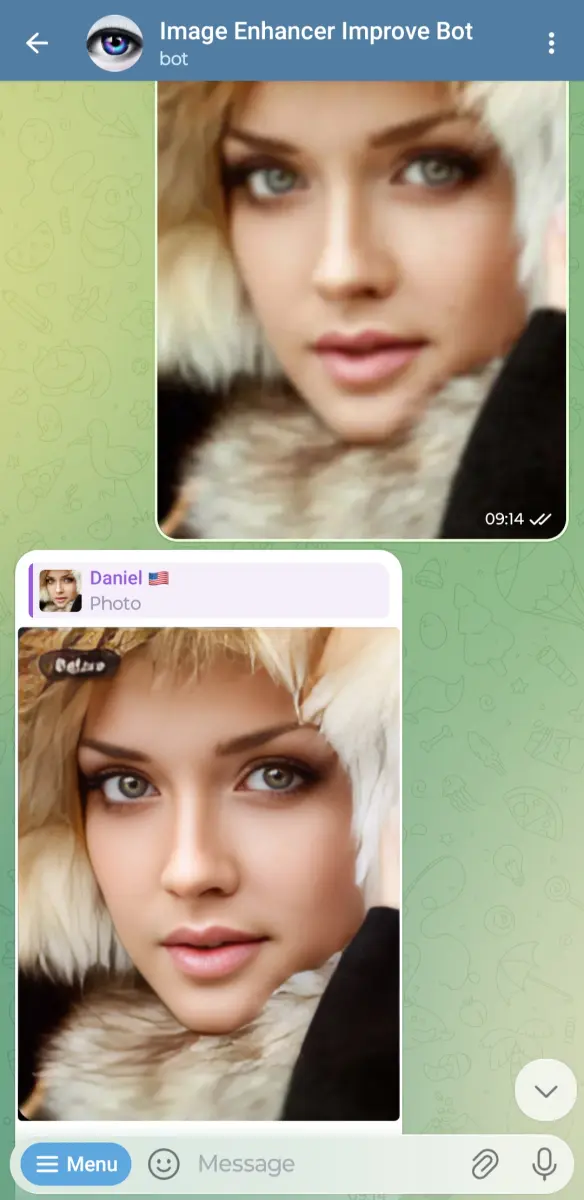 Image Enhancer Improver Bot preview 1