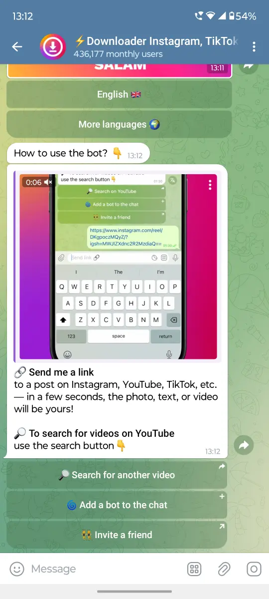 ⚡️Downloader Instagram, TikTok, Pinterest preview 1