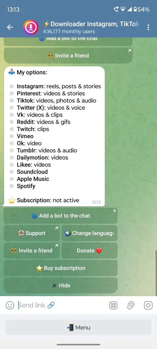 ⚡️Downloader Instagram, TikTok, Pinterest preview 4