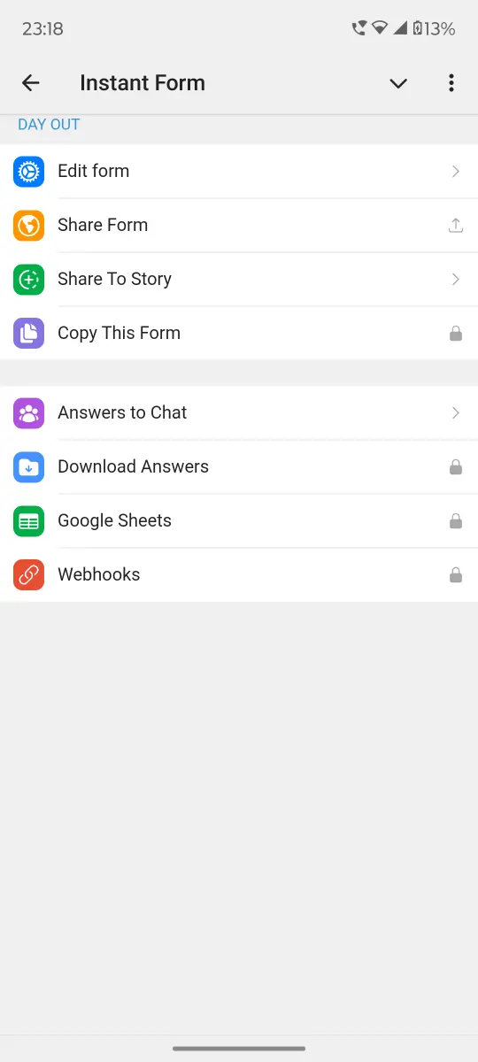 Instant Form preview 3