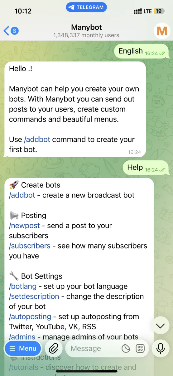 Manybot preview 2