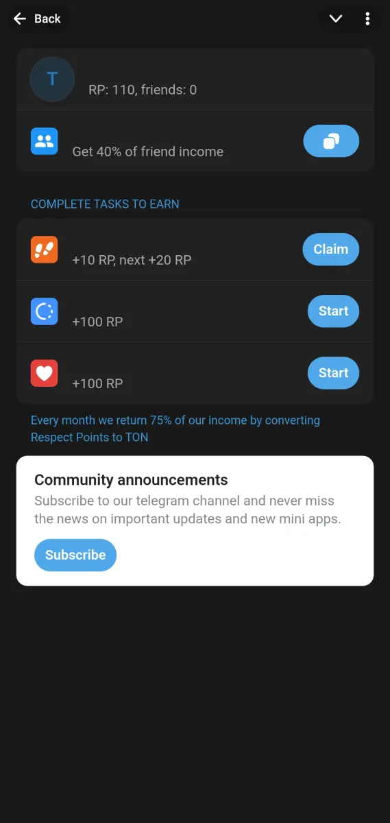 Mini Apps Center preview 2