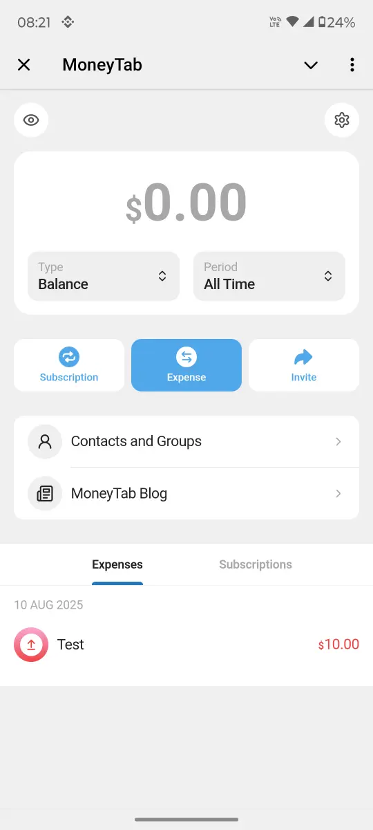 MoneyTab preview 1