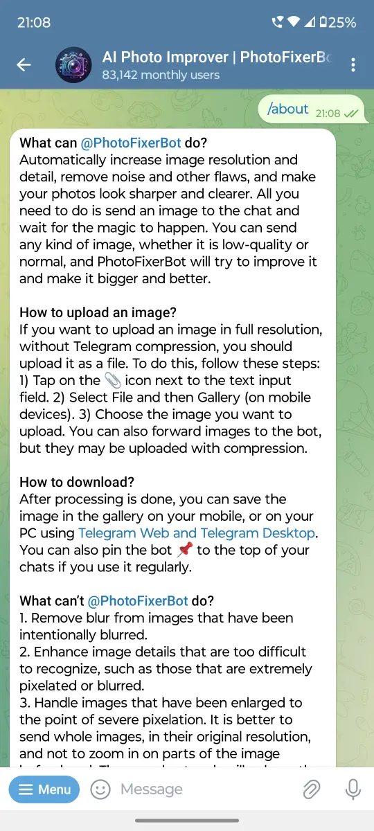 AI Photo Improver | PhotoFixerBot preview 2
