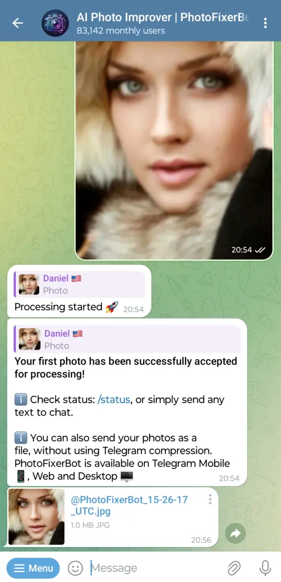 AI Photo Improver | PhotoFixerBot preview 3