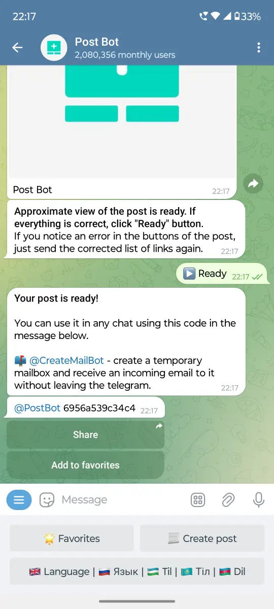 Post Bot preview 2