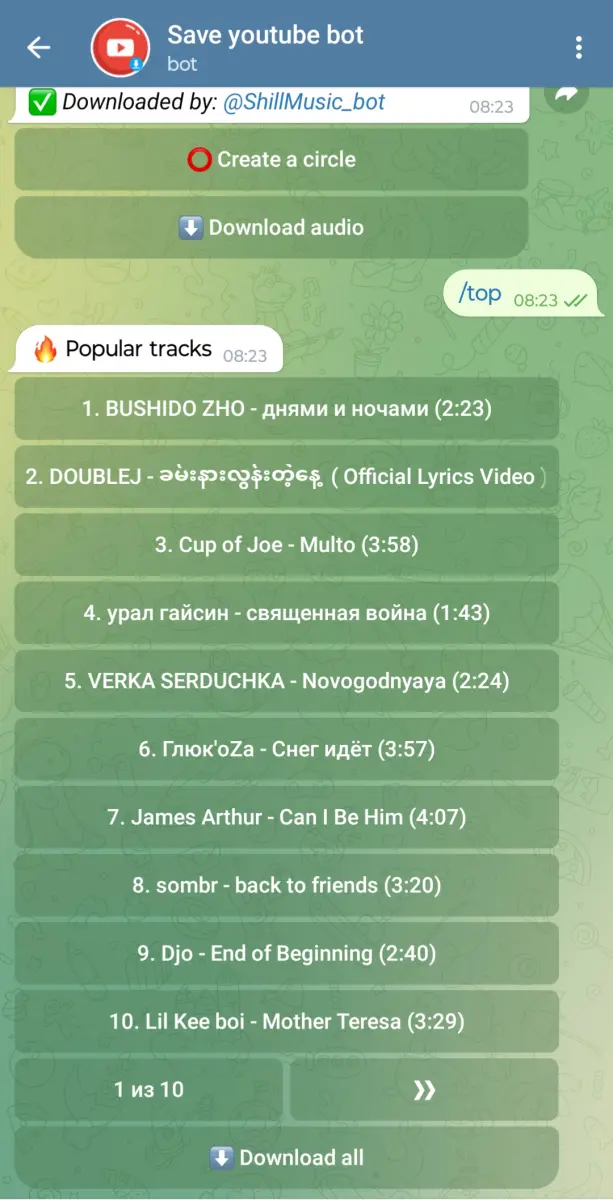 Save YouTube Bot preview 3