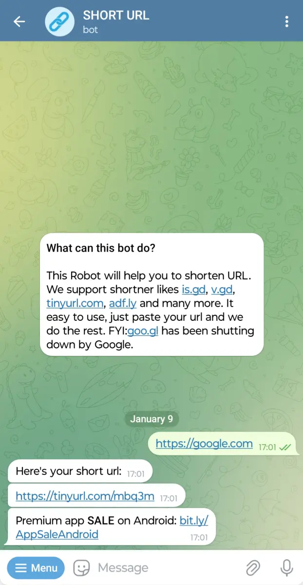 Short URL preview 1