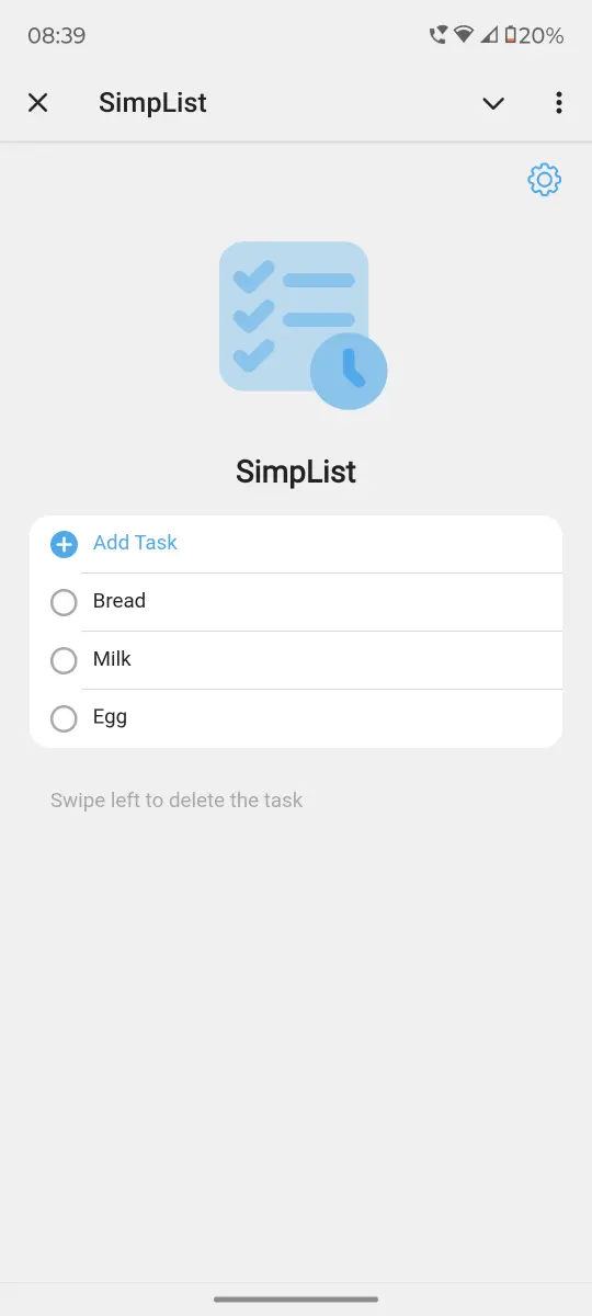 SimpList preview 1