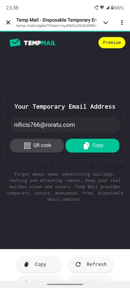 Temp Mail ✉️ Official Bot preview 2
