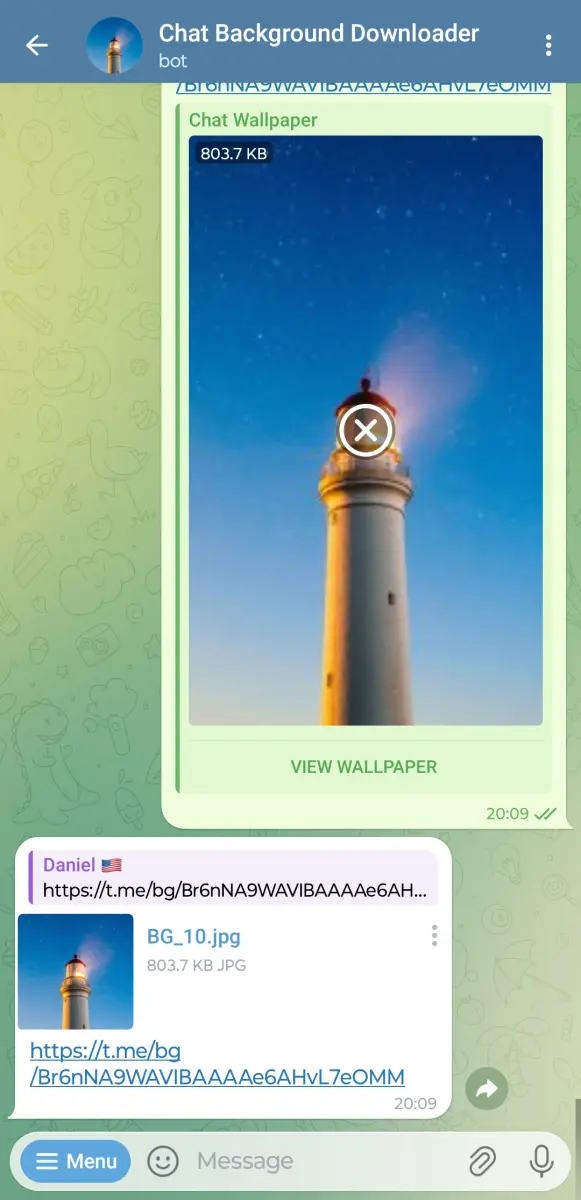 Chat Background Downloader preview 1